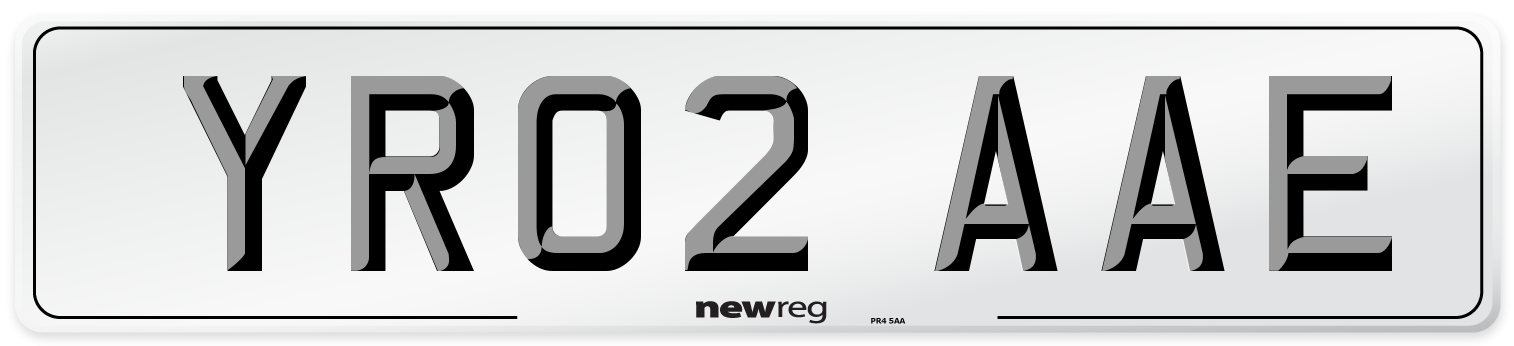 YR02 AAE Number Plate from New Reg